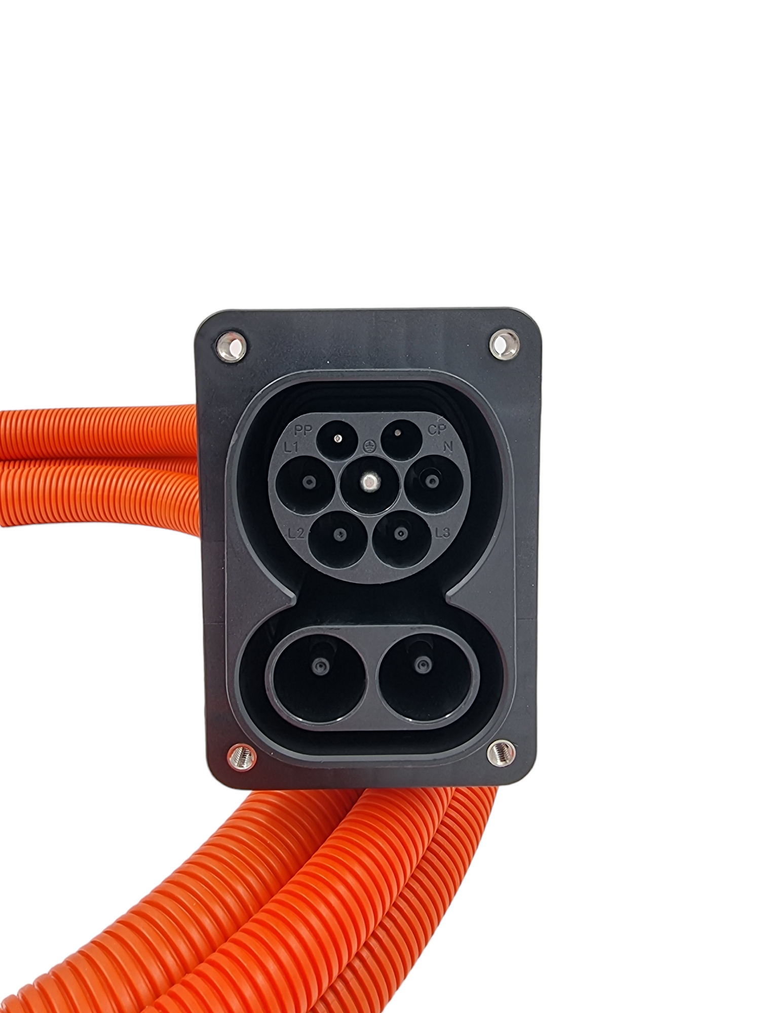 DC / AC CCS2 EV Fast charge Car Inlet Socket with 200A DC / 63A AC ...